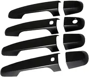 KAKA AUTO PARTS 4PCS Matt Black Car Outer Door Handle Covers Compatible with Mitsubishi Triton MQ MR 2015-2021