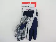 Adidas CrazyQuick 3 Pro Stock Toronto Argos CFL Football Gloves Size Medium Blue