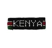 Wrist Band Bracelet Maasai Masai Beaded Kenyan Flag Elastic Kids Size 6" x 1.5"