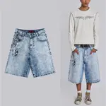 {M.LU} JADED LONDON GRAPHIC DENIM SHORTS 牛仔短褲