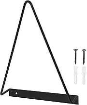 TOGEVAL Triangular Vinyl Record Wall Holder Display Rack for Albums Magazines Easy Installation for Home Office School Lounge Decor Stylish Storage