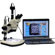 AmScope 7X-45X New LED Trinocular Stereo Zoom Microscope + 1.3MP Camera