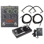 DigiTech Trio+ Band Creator + Looper w/ FS3X Footswitch, 4 Cables, and Power ...