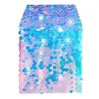 Fish Scale Design Table Runner Mermaid Dining Cover Sparkling Tail Scales