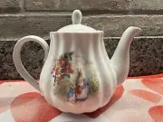 BEATRIX POTTER Peter Rabbit Floral Victorian Style Teapot