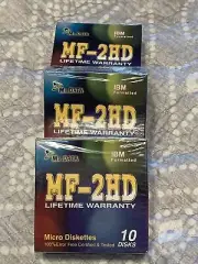 Mr Data MF-2HD Micro Diskettes 10 Disks Pack IBM Formatted 3.5 Floppy 1.44 MB X3