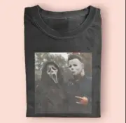 Ghost face Scream Michael Meyers Freddy Kreuger Halloween funny shirt