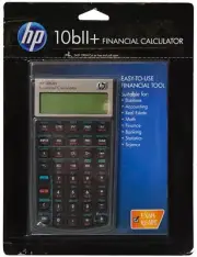 HP 10bII+ Financial Calculator Black Business/Statistics/Maths FREE SHIPPING