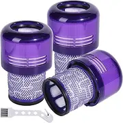 [Qtrollc] V11 Filter Replacement for Dyson V11 Animal Torque Drive Complete V15 Detect Cordless Vacuum Cleaner, Compare to Part No. 970013-02 (3 Pack Filters)