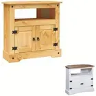 Mexican Pine Console Table Accent Table Corona Range White/Light Wood vidaXL