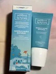 SELFLESS BY HYRAM MANDELIC ACID & RICE BRAN GENTLE EXFOLIATING SERUM 1 OZ BOXED