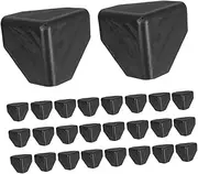 CHILDWEET 100pcs Anti-Collision Carton Table Corner Protectors Couch Corner Protectors Corner Guards Corner Safety Guards Table Edge Protectors Corner Furniture Protectors Black Pp