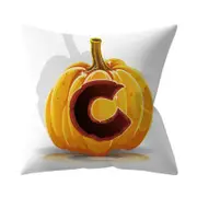 3 Pcs Halloween Series Letter Printing Throw Pillow Cover for Home Living Room Sofa Decor C_45*45cm