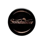 Sundancer Boat Steering Cap Decal 0954 | Raised 1 1/2 Inch Black Gold