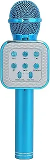 XUMIUZIY Wireless Microphone, Wireless Microphone LED Light Flashing Handheld for Karaoke,Three‑Layer Noise Reduction
