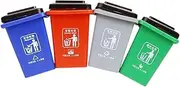 Abaodam 1 Set Trash Can Teaching Desktop Trash Can Trashcan Toy Truck Trash Can Push Toy Garbage Garbage Cans Garbage Trucks Toy Trash Classification Toy Toys Plastic