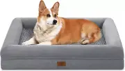 Yiruka Dog Beds for Medium Dogs, Orthopedic Dog Bed, Washable Dog Bed with [R...