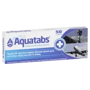 Aquatabs Water Purification 50 Tablets Travel/Vacation Emergency PReparedness