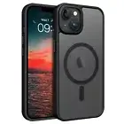 For iPhone 11 13 14 15 16 Pro Max/Plus/Pro Case MagSafe Magnetic Shockproof Blac