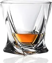 Whiskey Glasses, Crystal Old Fashioned Glass Whisky Rocks Glasses Ideal for Bourbon, Scotch, and Classic Cocktails