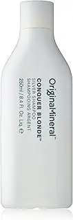 O&M Conquer Blonde Silver Shampoo- 250ml- For Coloured or Naturally Silver Hair - Free From Sulfates, Parabens, Silicones, MIT, Phthalates, Triclosan, Propylene Glycol & Gluten,PETA Certified & Vegan