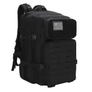 45L Tactical Backpack MOLLE System & Hydration Port - Military Assault Pack f...
