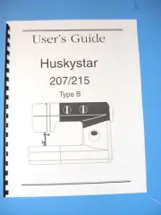 Viking Huskystar 207/215 Sewing Machine Instruction Manual - Printed