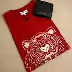 KENZO 紅底白虎頭 男版 經典虎頭短袖