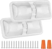 Bhanboth 2 Pack RV LED Lights Interior 12V, 8W 1000LM RV Ceiling Light with On Off Switch, DC12-30V LED Light Fixtures for Camper Car Truck Motorhome Boat, Natural White 4000-4500K