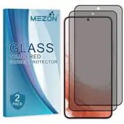 [2 Pack] Privacy Anti-Spy Full Coverage Samsung Galaxy S22+ (6.6") Tempered Glass Premium 9H HD Screen Protectors by MEZON (Galaxy S22+, Privacy)