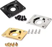 BESTonZON Guitar Jack Socket Plate Jack Plate Guitar Jack Plug Golden