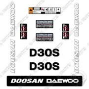 Fits Doosan Daewoo D30S-3 Decal Kit Forklift - 7 YEAR OUTDOOR 3M VINYL!