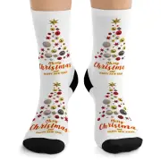 Tribe Socks "Merry Christmas Tree"