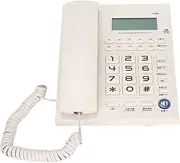 Desk Corded Telephone with Display, LED Landline Telephone with Speaker No Disturb Mode, Shortcut Dialing, Corded Landline Phones for Home/Hotel/Office