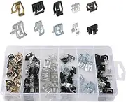 Auto Car U-Clip Metal Trim Panel Spring Clip, 10 Sizes Trim Moulding Clip Kit, 100Pcs Accessory