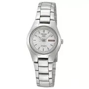 NOS Seiko 5 SYMC07K1 Ladies Day Date Automatic Watch White Dial