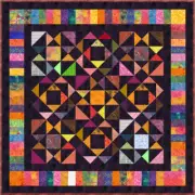 BUNAKEN - 53" x 53" - Quilt-Addicts Pre-cut Patchwork Quilt Kit