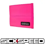 SICKSPEED WALLET SEAT BELT SEATBELT PAD RACING HARNESS BIFOLD BILLFOLD PINK P1