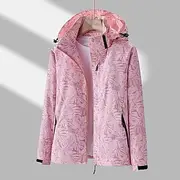 Women's Hiking Jacket Winter Outdoor Floral Botanical Waterproof Windproof Multi-Pockets Front Zipper Lightweight Jacket Full Zip Camping / Hiking / Caving Win