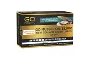 GO Healthy Go Mussel Oil 35000 NZ Green Lipped 1-A-Day 60 Softgels