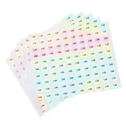Capital Letter Stickers, Alphabet 3-6M Round Self-Adhesive Reflective 10 Sheets