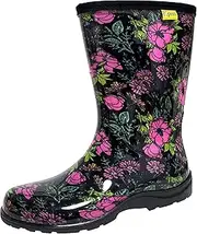 [Kprm] Women's Rain Boots Waterproof Mid Calf Rubber Garden Boots for Women Outdoor Mud Work with Comfort Insole