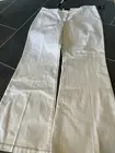 The Limited Womens White Drew Fit Flared Leg Pants Flat Front Size 12 NWT