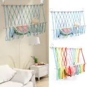 Stuffed Toy Storage Hammock Large Capacity Macrame Toy Net Spave Saving lePsW