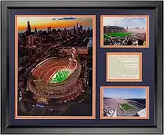 Legends Never Die Chicago Bears New Soldier Field Framed Photo Collage, 16" x 20"