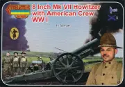 STRELETS-R 1:72 ARMS SERIES A002 WWI 8 INCH MK VII HOWITZER W/ AMERICAN CREW
