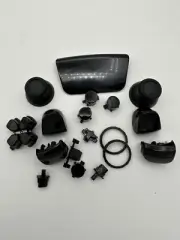 Chrome Black PS5 Controller Full Set Button Thumbstick Triggers V1 BDM-010