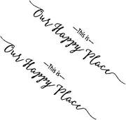 BAZEITFLOW 2pcs Family Quotes Vinyl Wall Decals Removable Sticky Wall Stickers for Home Decor Lettering for Living Room and Bedroom Inspirational Quote