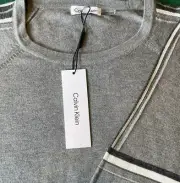 Calvin Klein Gray Womens Pullover Sweater Medium Viscose/Nylon/Wool NWT New