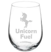 Unicorn Fuel Funny Stemmed / Stemless Wine Glass